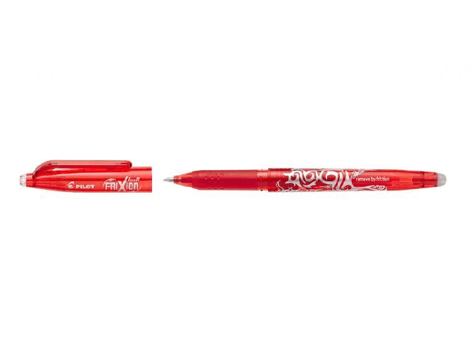 Penna-gel-cancellabile-Pilot-Frixion-Ball---Punta-sferica-da-07-mm---Corsa-04-mm---Impugnatura-ergonomica---Colore-ros