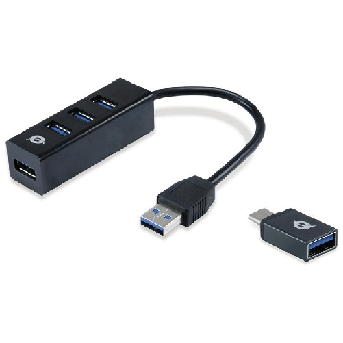 Conceptronic-HUBBIES04B-hub-di-interfaccia-USB-3.2-Gen-1--3.1-Gen-1--Type-A-5000-Mbit-s-Nero