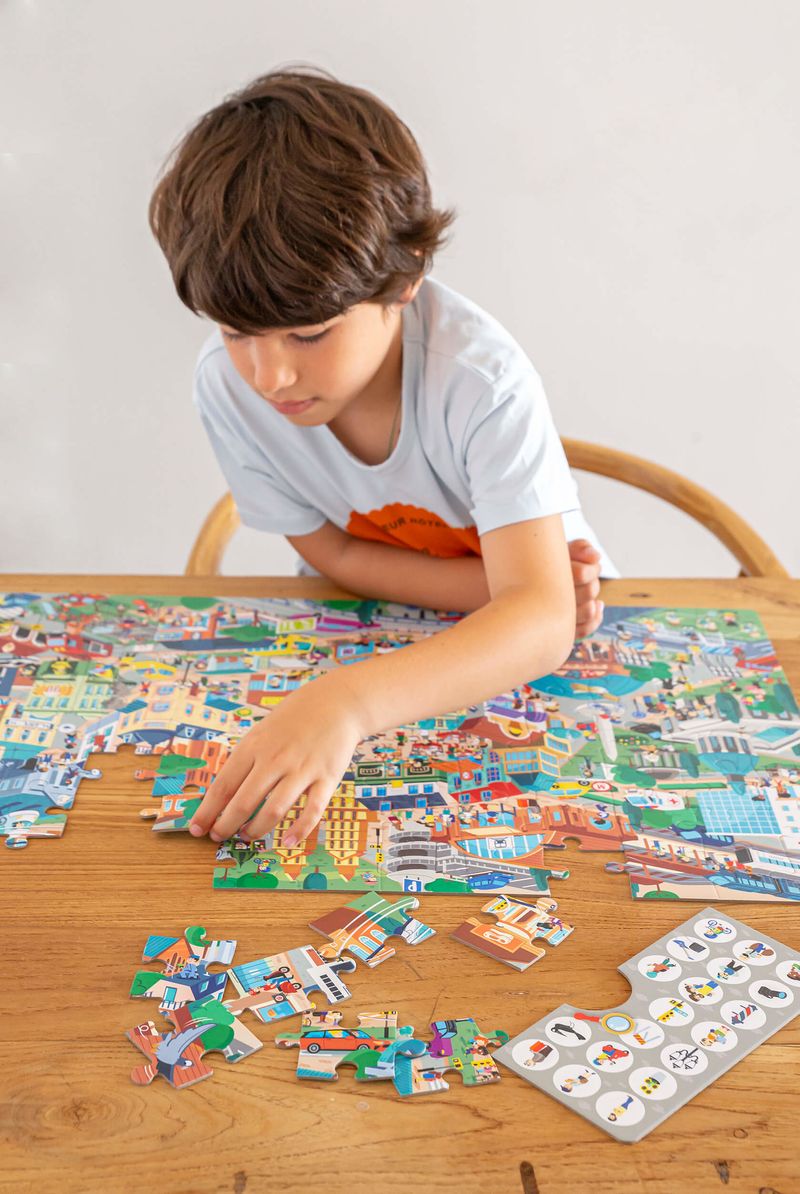 Apli-Puzzle-di-osservazione-della-citta---104-pezzi-da-5x5-cm---Include-poster-e-3-fogli---Maneggevolezza---Spessore-2-mm---Sviluppa-abilita-e-autostima---Colorato