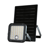 Faro LED con Telecomando e Pannello Solare 10W Batteria LiFePo 3.7V Cavo da 5m Colore Nero 4000K+6000K