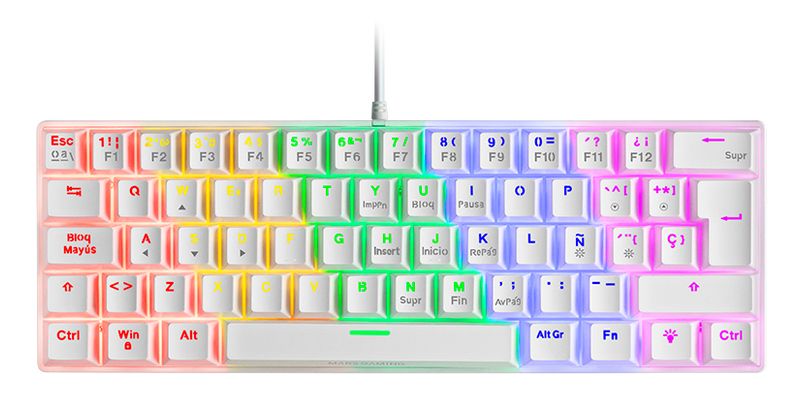Mars-Gaming-MK60-tastiera-USB-QWERTY-Italiano-Bianco