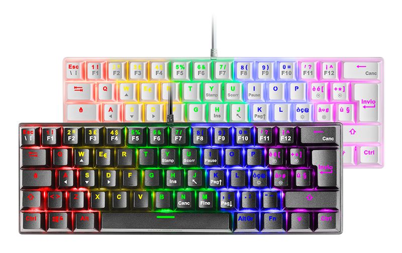 Mars-Gaming-MK60-tastiera-USB-QWERTY-Italiano-Bianco