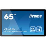 iiyama TF6539UHSC-B1AG visualizzatore di messaggi Pannello piatto interattivo 165,1 cm (65") LCD 500 cd/m² 4K Ultra HD Nero Touch screen