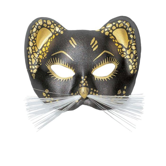 widmann-6466n-maschera-domino-pantera-ass.-oro-arg-nero