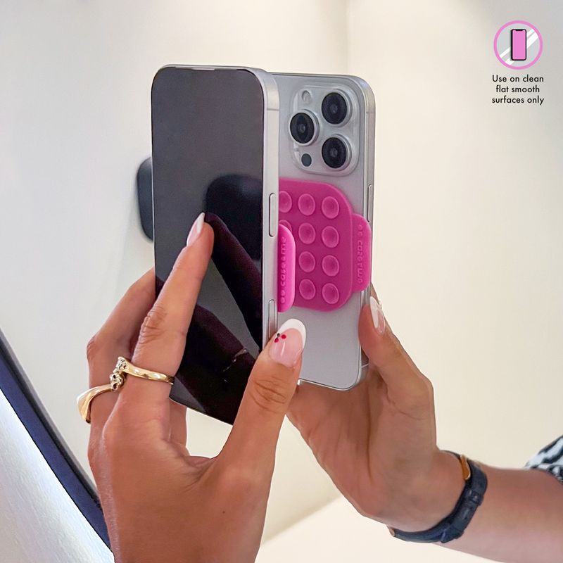 Case--Me-CMSILSUCTION3-supporto-per-personal-communication-Supporto-passivo-Telefono-cellulare-smartphone-Rosa
