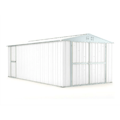 Box-in-lamiera-327x611cm-x-h2.35m---346KG---1998mq-garage-auto-Acciaio-Zincato---BIANCO