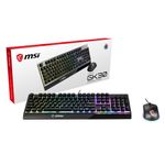 MSI S11-04DE601-CLA tastiera Mouse incluso Giocare USB QWERTZ Tedesco Nero