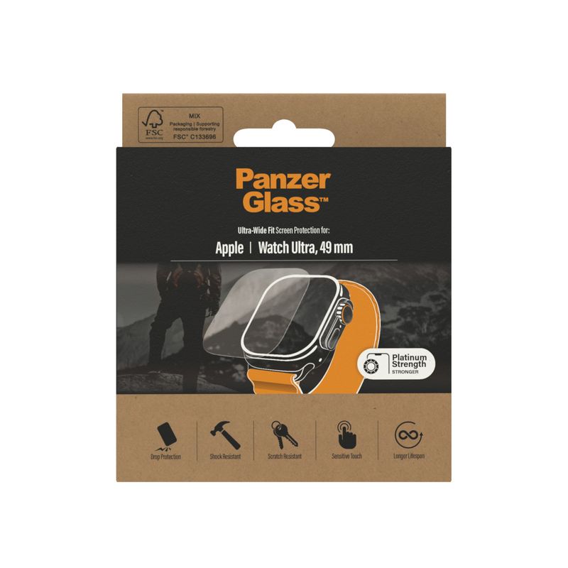 PanzerGlass-TM-Apple-Watch-Ultra-49mm-Trasparente-Vetro-temperato-Polietilene-tereftalato--PET-