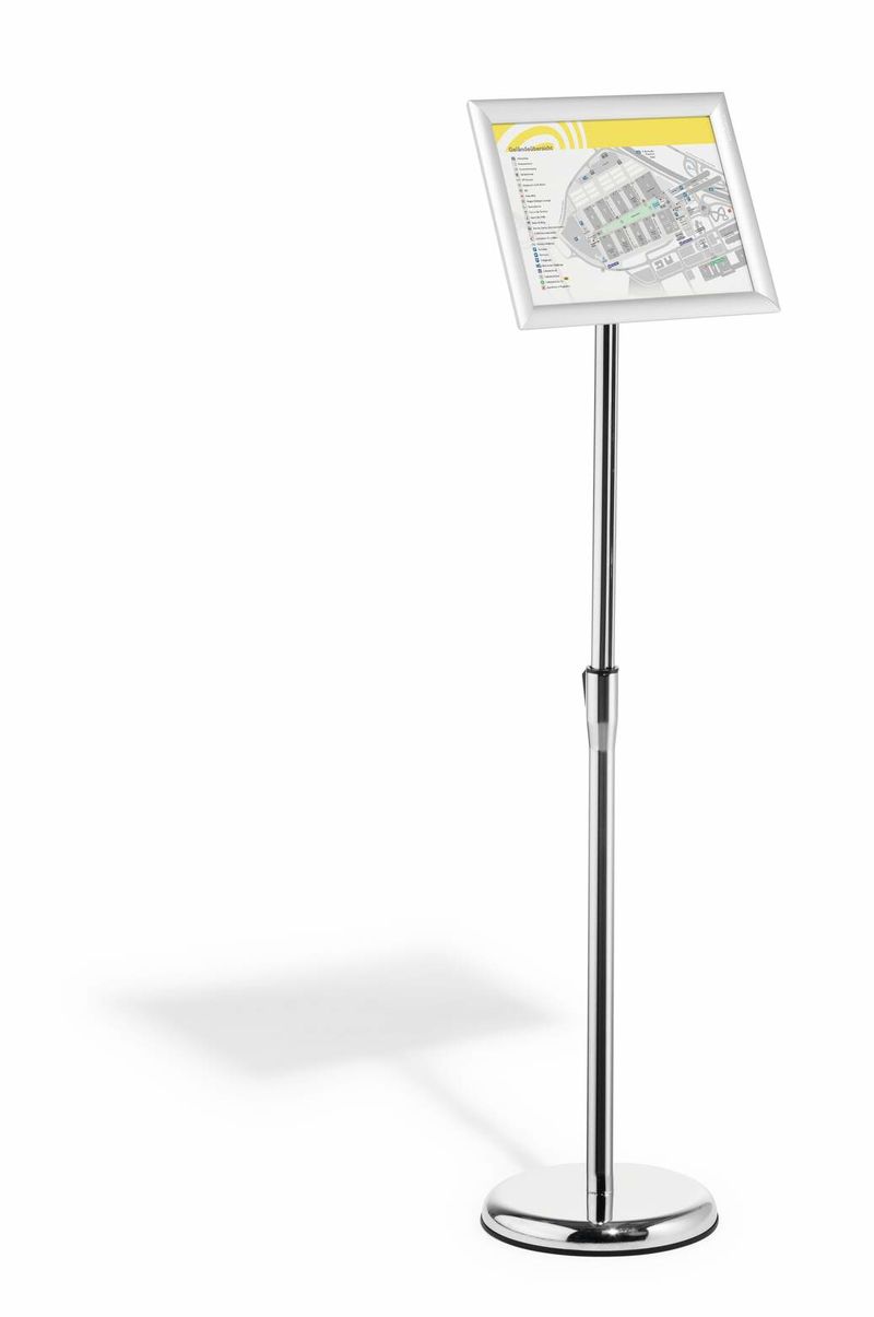 DURABLE-Espositore-da-pavimento-con-cornice-a-scatto-in-alluminio-f.to-A4