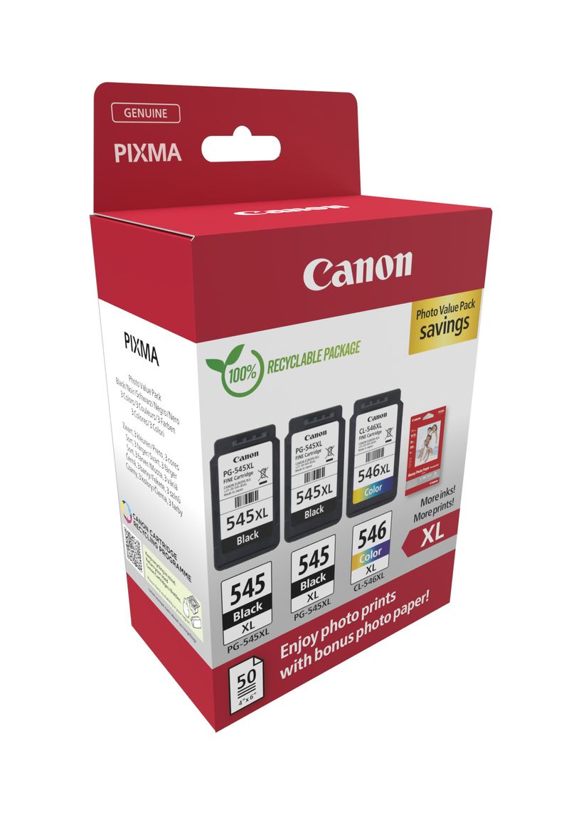 Canon-Cartuccia-Ink-PG-545XLx2-CL-546XL-Conf.-Fogli