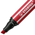 Stabilo Pen 68 MAX Arty Pack de 4 Rotuladores - Punta de Fibra Biselada - Trazo entre 1-5mm aprox. - Tinta a Base de Agu