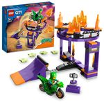 LEGO-City-Stuntz-60359-Sfida-Acrobatica--Schiacciata-sulla-Rampa-Set-2-in-1-con-Moto-Giocattolo-Dinosauro-Carica-e-Vai