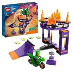 LEGO-City-Stuntz-60359-Sfida-Acrobatica--Schiacciata-sulla-Rampa-Set-2-in-1-con-Moto-Giocattolo-Dinosauro-Carica-e-Vai