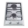 Candy-Idea-CHW23X-Stainless-steel-Da-incasso-28.8-cm-Gas-2-Fornello-i-