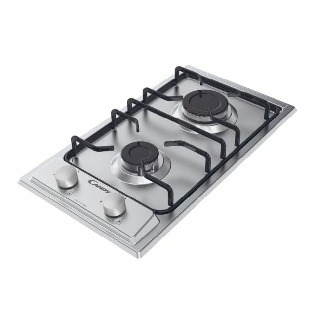 Candy-Idea-CHW23X-Stainless-steel-Da-incasso-28.8-cm-Gas-2-Fornello-i-