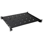 Link RIPIANO PER ARMADIO RACK 19 ALLUNGABILE 350 MM CON 4 AGGANCI NERO