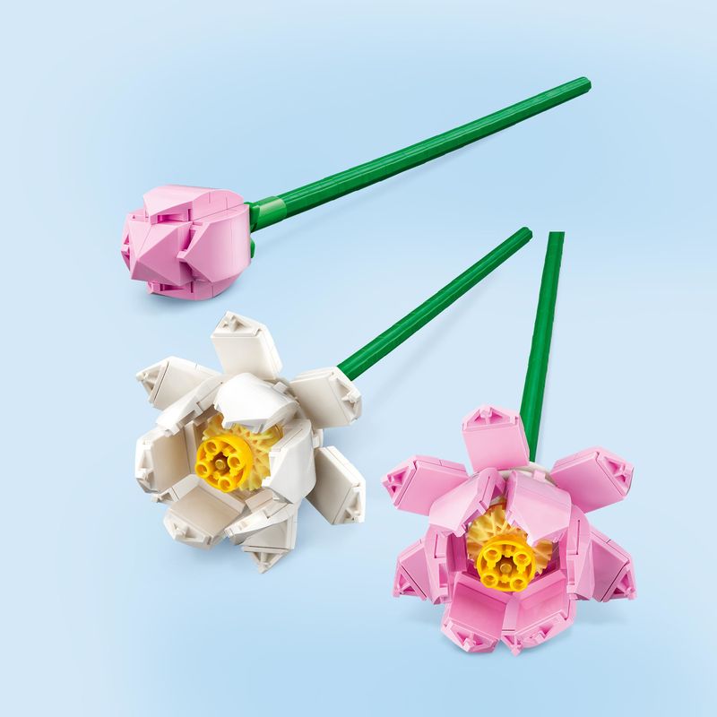 LEGO-Creator-40647-Fiori-di-Loto-Fiori-Finti-per-Bambini-da-8--Bouquet-Regalo-per-San-Valentino-per-Lei-o-Lui-Donna-o-Uomo