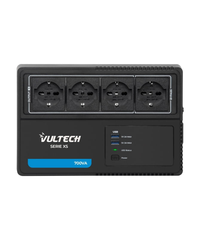 Vultech-UPS700VA-XS---Gruppo-di-continuita--700VA-4x-Bipasso-Schuko---2x-USB