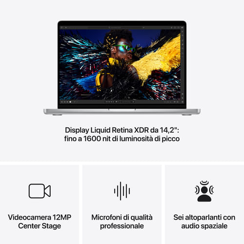 Apple-MacBook-Pro-14--Chip-M4-con-cpu-10-core-e-gpu-10-core-1TB-SSD---Argento