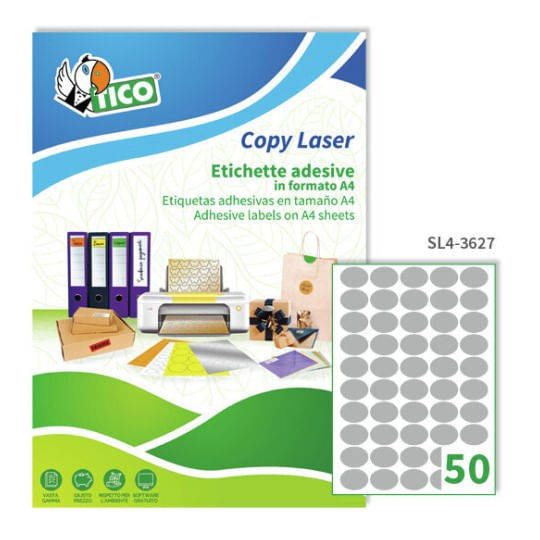 TICO-Etichetta-adesiva-SL4-ovale-argento-satinata-100fg-A4-36x27mm--50et-fg--Tico