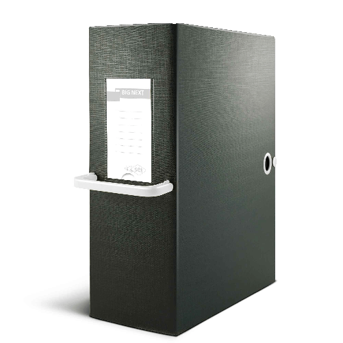 SEI-ROTA-Scatola-archivio-Big-Next-120-nero-bianco-25x35cm-dorso-12cm