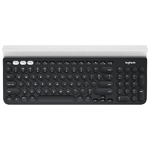 Logitech K780 Multi-Device Wireless Keyboard tastiera RF senza fili + Bluetooth QWERTY US International Grigio, Bianco