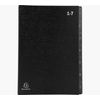 EXACOMPTA-Classificatore-numerico-1-7-Ordonator-per-A4-nero-25x33cm-Exacompta