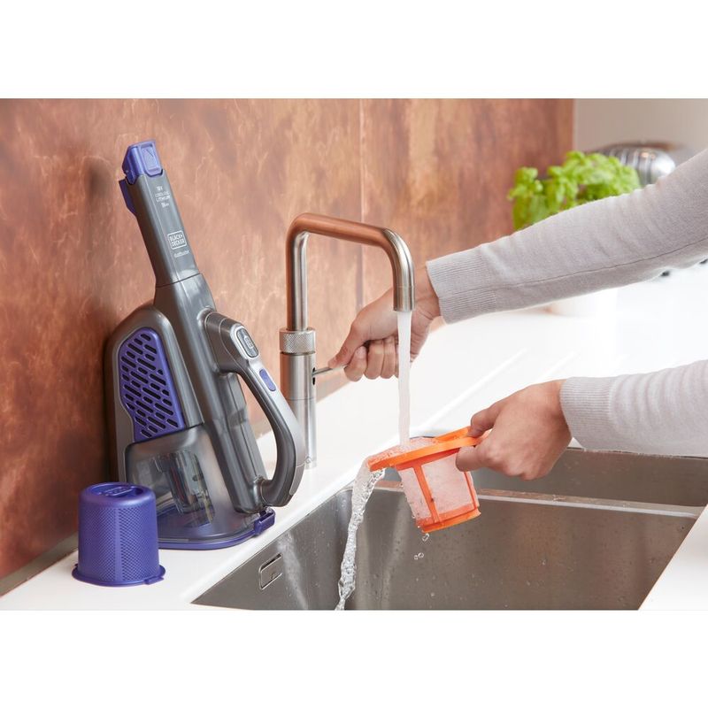 Black-and-Decker-BHHV520BFP-aspirapolvere-senza-filo-Nero-Viola-Senza-sacchetto