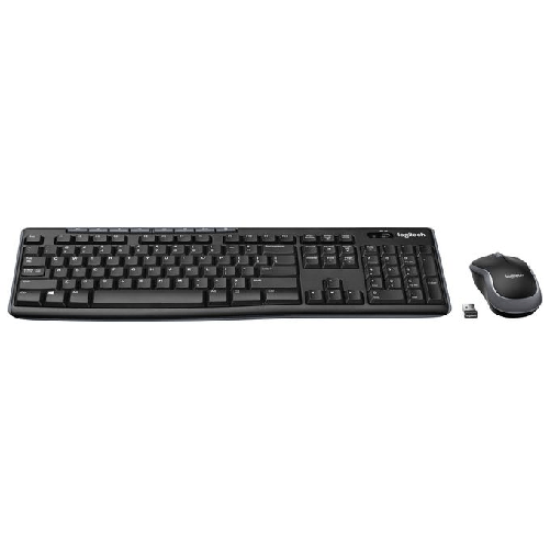 Logitech-Wireless-Combo-MK270-tastiera-Mouse-incluso-USB-QWERTY-Inglese-Nero