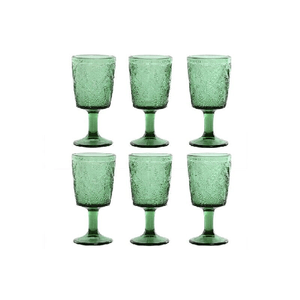 Set di Bicchieri Home ESPRIT Verde Cristallo 285 ml (6 Unità)