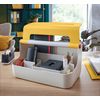LEITZ-Cassetta-portaoggetti-con-maniglia-Giallo-Cosy-Leitz