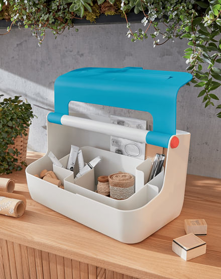 LEITZ-Cassetta-portaoggetti-con-maniglia-blu-Cosy-Leitz