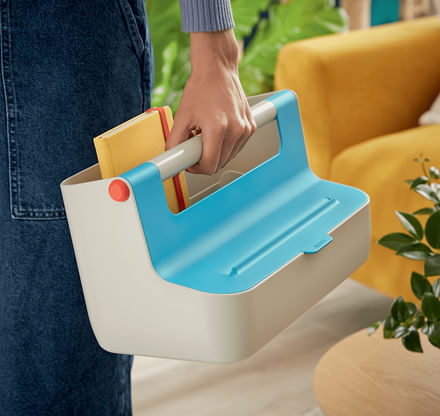 LEITZ-Cassetta-portaoggetti-con-maniglia-blu-Cosy-Leitz