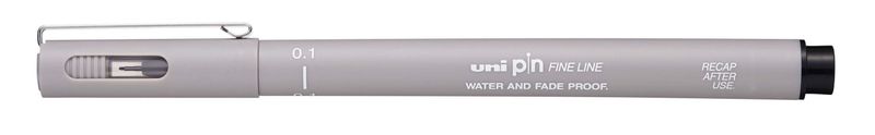 UNI-MITSUBISHI-Pin-fineliner-grigio-chiaro-punta-0.1mm-Uni-Mitsubishi