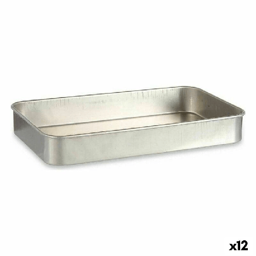 Pentola per arrosto Kinvara 100154 Argentato Alluminio 28,5 x 6,5 x 46 cm (12 Unità)