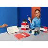 FABRIANO-Taccuino-c-elast.-Ispira-cop.-rigida-f.to-A5-96fg.-a-righe-rosso-Fabriano