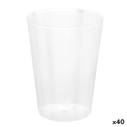 Set di bicchieri riutilizzabili Algon Trasparente Sidro 40 Unità 500 ml (10 Pezzi)