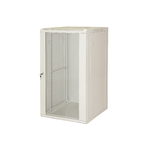 Link Armadio Rack 19" da Muro 20 Unità - Grigio con Porta Vetro