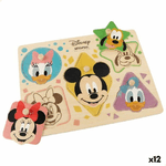 Puzzle di Legno per Bambini Disney + 2 Anni 5 Pezzi (12 Unità)