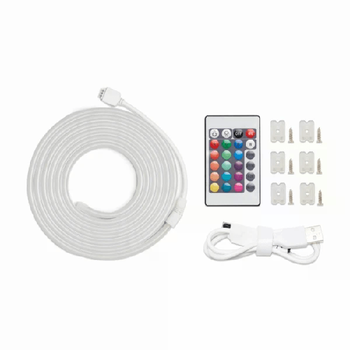 Striscia luminosa al neon LED Vention - Telecomando - USB 5V - Flessibile e durevole - IP65 impermeabile - Vari colori