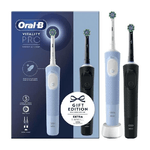 Braun Oral-B Vitality Pro Duo Adulto Spazzolino rotante-oscillante Nero, Blu, Bianco