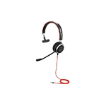 Jabra Evolve 40 Auricolare Cablato A Padiglione Ufficio Bluetooth Nero, Rosso, Argento