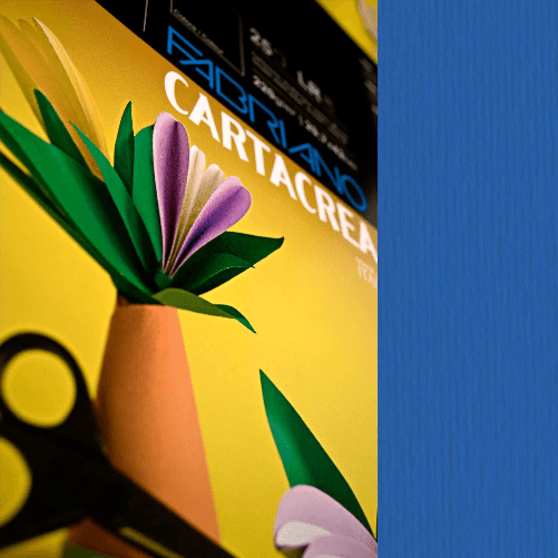 FABRIANO-Blister-10fg-cartoncino-35x50cm-220gr-blu-Cartacrea-Fabriano