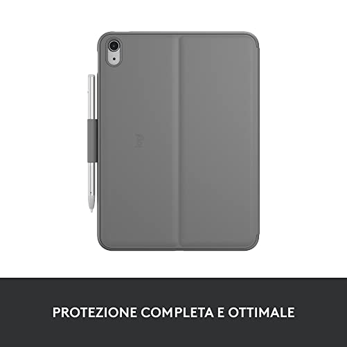 Logitech-Slim-Folio-con-Tastiera-per-iPad--10ª-Generazione----Grigio
