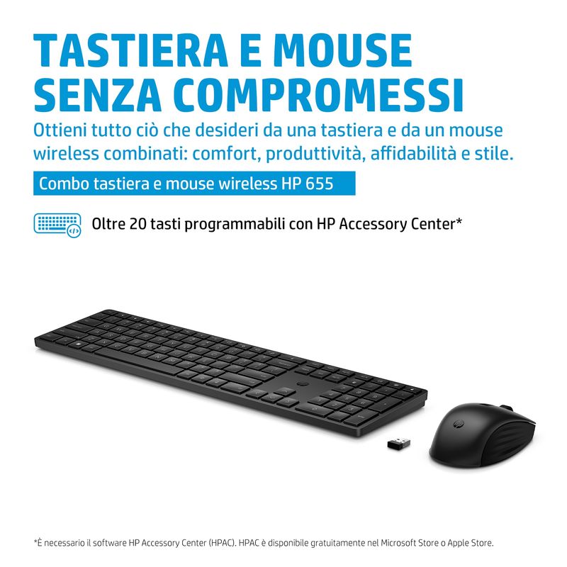 HP-655---Set-Mouse-e-Tastiera-Wireless-Italiana---Nero