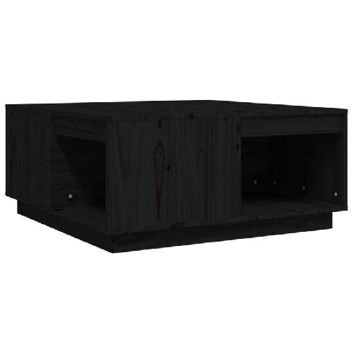 Tavolino-da-Salotto-Nero-80x81x365-cm-Legno-Massello-di-Pino