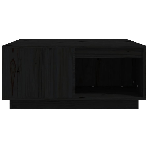 Tavolino-da-Salotto-Nero-80x81x365-cm-Legno-Massello-di-Pino