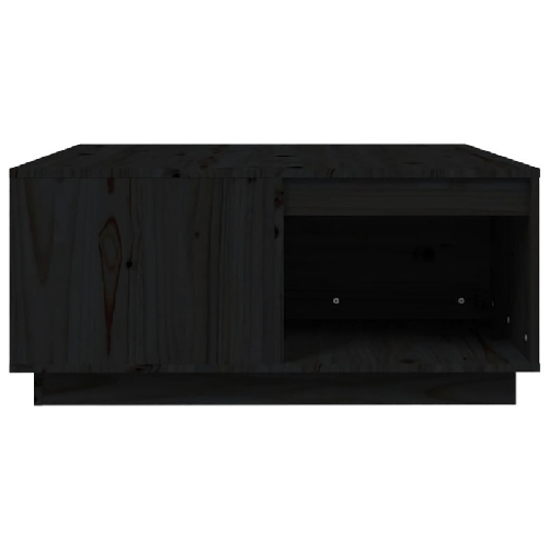 Tavolino-da-Salotto-Nero-80x81x365-cm-Legno-Massello-di-Pino