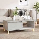 Tavolino-Salotto-Grigio-Cemento-90x50x365-cm-Legno-Multistrato