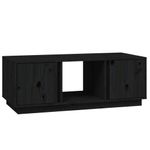 Tavolino-da-Salotto-Nero-110x50x40-cm-Legno-Massello-di-Pino